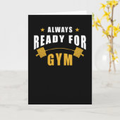 Fitnesscentrum voor gym training kaart (Gele Bloem)