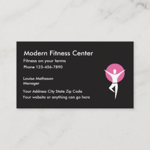 Fitnesscentrum Workout Gym Visitekaartje