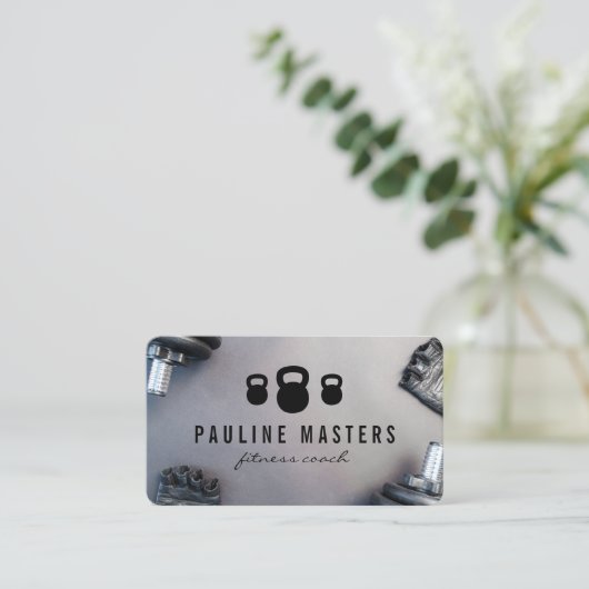 Fitnesscoach | Persoonlijke Trainer Afsprakenkaartje (Staand voorkant)