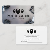 Fitnesscoach | Persoonlijke Trainer Afsprakenkaartje (Voorkant / Achterkant)