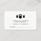 Fitnesscoach | Persoonlijke Trainer Afsprakenkaartje (Achterkant)