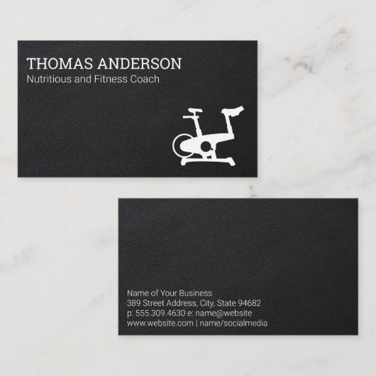 Fitnesscoach | Voedingsdeskundige Gezondheid | Loo Visitekaartje (Voorkant / Achterkant)