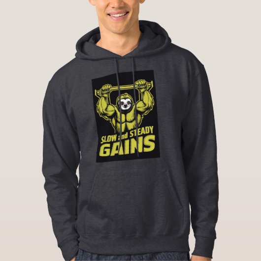 fitnessdier hoodie (Voorkant)
