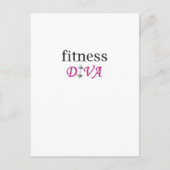 fitnessdiva briefkaart (Voorkant)