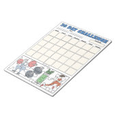 Fitnessdoelplanner Aangepaste Notitieblok (Schuin)