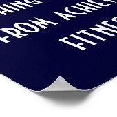 Fitnessdoelstellingen Poster (Hoek)