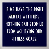 Fitnessdoelstellingen Poster (Voorkant)