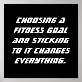 Fitnessdoelstellingen Poster (Voorkant)