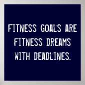 Fitnessdoelstellingen Poster (Voorkant)
