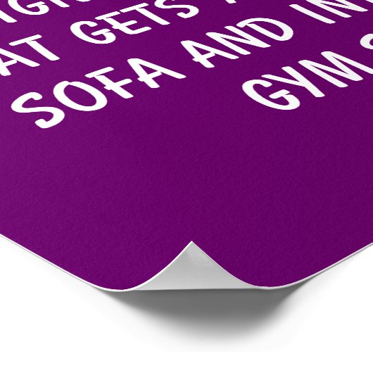 Fitnessdoelstellingen Poster (Hoek)