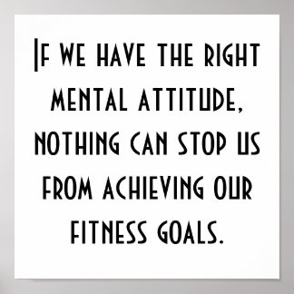 Fitnessdoelstellingen Poster