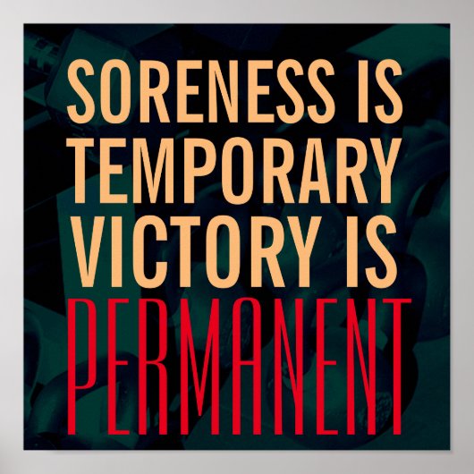 fitnessgymgewichten inspiratiesleep poster (Voorkant)