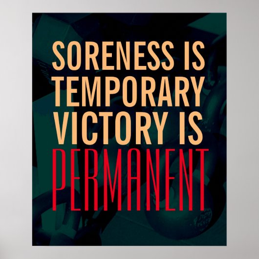 fitnessgymgewichten inspiratiesleep poster (Voorkant)