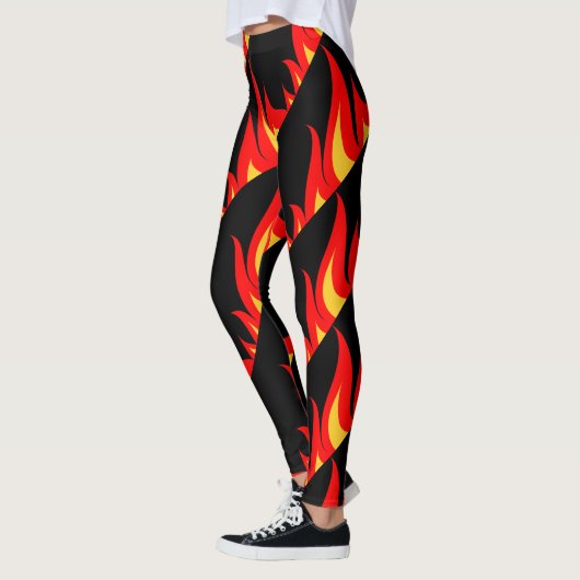 fitnessgyroscopen voor hot-red-brandblusvlammen, l leggings (Links)