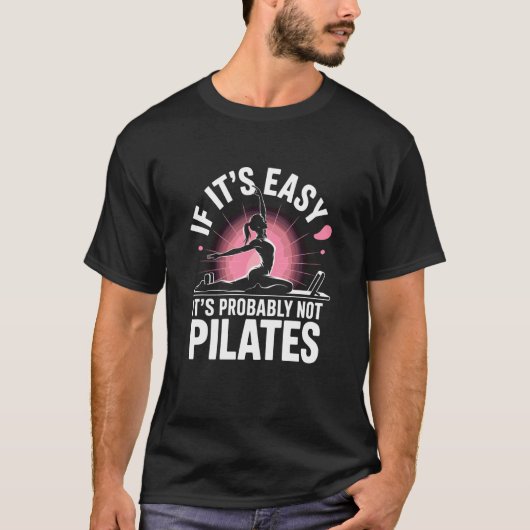 Fitnessinstructeur, als het makkelijk is, is het w t-shirt (Voorkant)