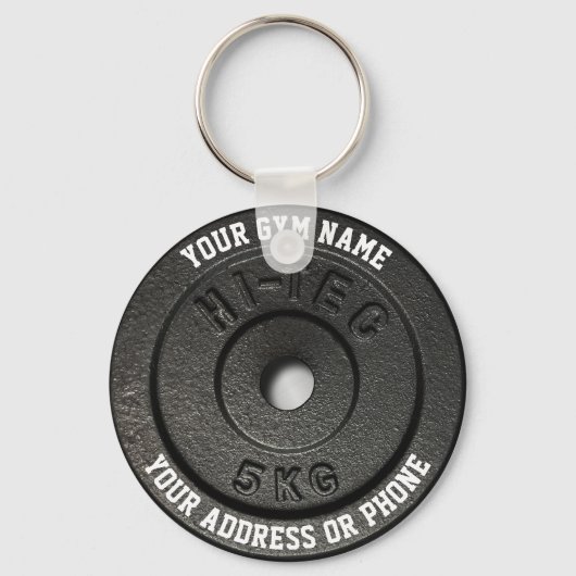 fitnessinstructeur Gym Eigenaar Gym Coach Workout Sleutelhanger (Voorkant)