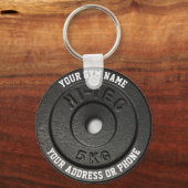 fitnessinstructeur Gym Eigenaar Gym Coach Workout Sleutelhanger (Voorkant)