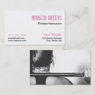 Fitnessinstructeur, Personal Trainer of Coach Visitekaartje
