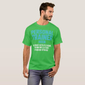 Fitnessinstructeur Personalrainer Workoutcoach gi T-shirt (Voorkant volledig)