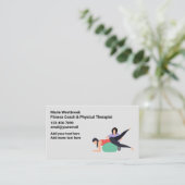 fitnesslak en fysiek therapistisch Visitekaartje (Staand voorkant)