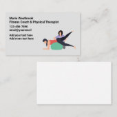 fitnesslak en fysiek therapistisch Visitekaartje (Voorkant / Achterkant)