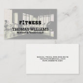 Fitnesslogo | Gym Achtergrond | Persoonlijke Train Visitekaartje (Voorkant / Achterkant)