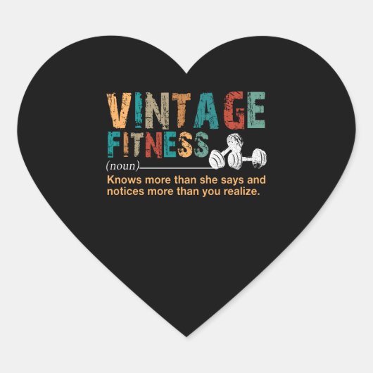 Fitnesslover| fitness - definitie hart sticker (Voorkant)
