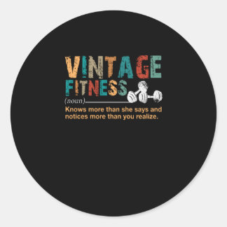 Fitnesslover| fitness - definitie ronde sticker