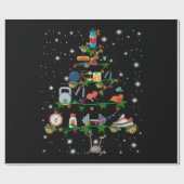 Fitnesslover| Kerstaven voor turkije Cadeaupapier (Vlak)