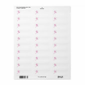 Fitnessmeisje Etiket (Full Sheet)
