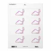 Fitnessmeisje Etiket (Full Sheet)