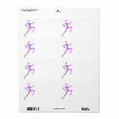 Fitnessmeisje Etiket (Full Sheet)