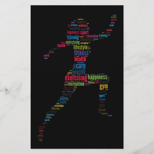 Fitnessmeisje Flyer (Voorkant)