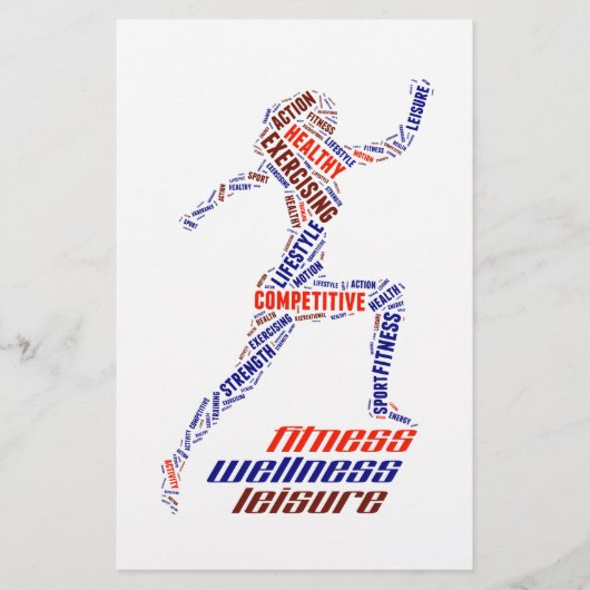 Fitnessmeisje Flyer (Voorkant)