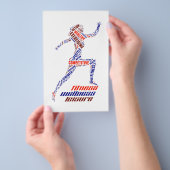 Fitnessmeisje Flyer (Hand)
