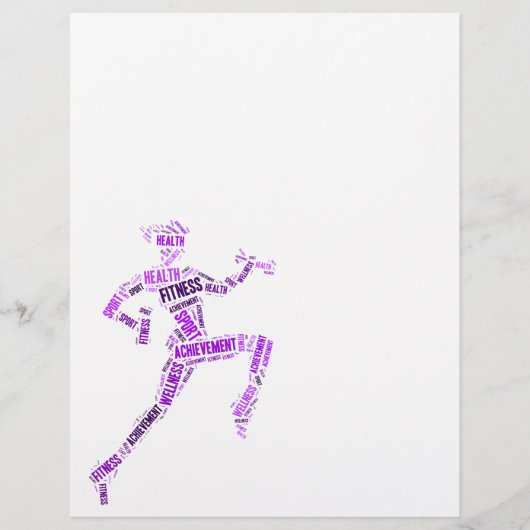 Fitnessmeisje Flyer (Voorkant)