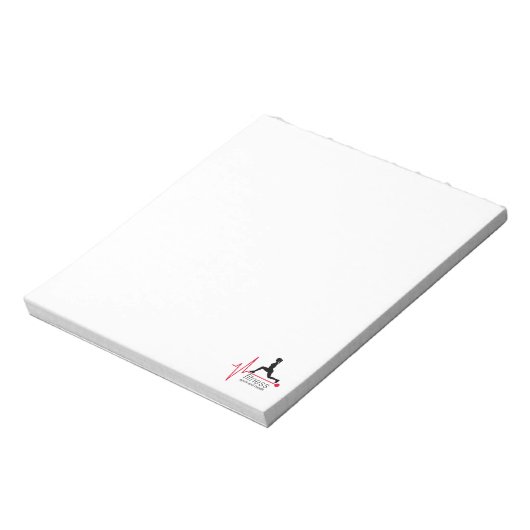 Fitnessmeisje Notitieblok (Linkerzijde)