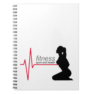 Fitnessmeisje Notitieboek