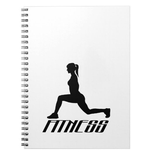 Fitnessmeisje Notitieboek (Voorkant)