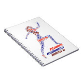 Fitnessmeisje Notitieboek (Rechterzijde)