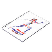 Fitnessmeisje Notitieboek (Linkerzijde)