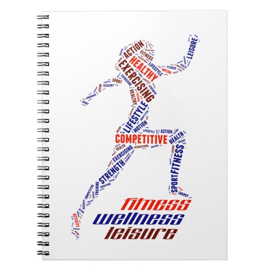 Fitnessmeisje Notitieboek (Voorkant)