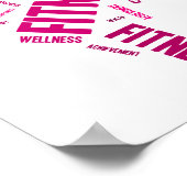 Fitnessmeisje Poster (Hoek)