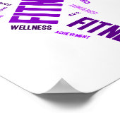 Fitnessmeisje Poster (Hoek)