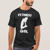 fitnessmeisje t-shirt (Voorkant)