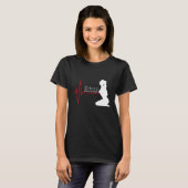 Fitnessmeisje T-shirt (Voorkant volledig)