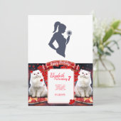 Fitnessmeisje tilt dumbbels kaart (Staand voorkant)