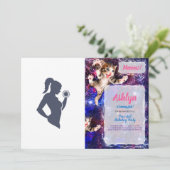 Fitnessmeisje tilt dumbbels kaart (Staand voorkant)