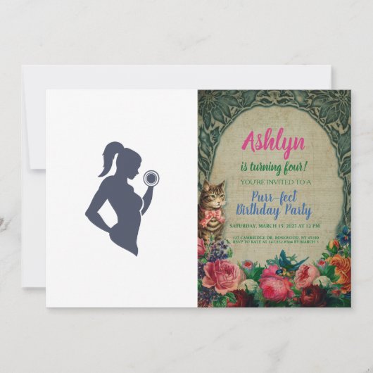 Fitnessmeisje tilt dumbbels kaart (Voorkant)