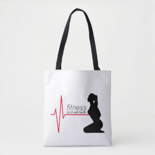 Fitnessmeisje Tote Bag